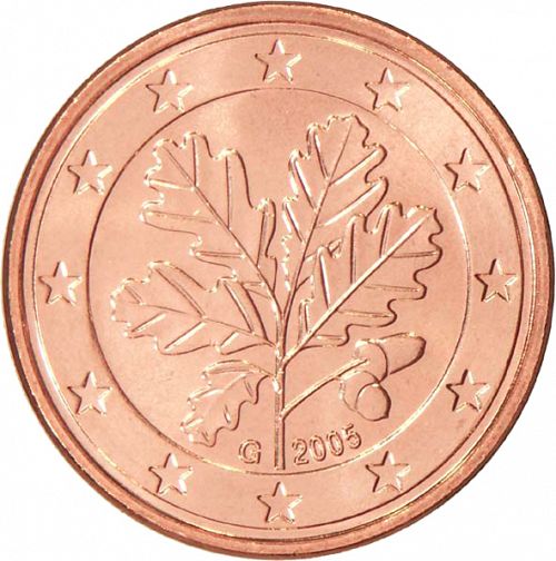 5 cent Obverse Image minted in GERMANY in 2005G (1st Series)  - The Coin Database