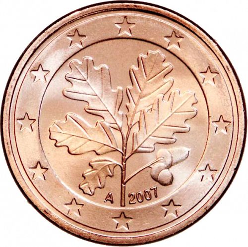 5 cent Obverse Image minted in GERMANY in 2007A (1st Series)  - The Coin Database
