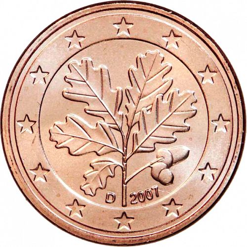 5 cent Obverse Image minted in GERMANY in 2007D (1st Series)  - The Coin Database
