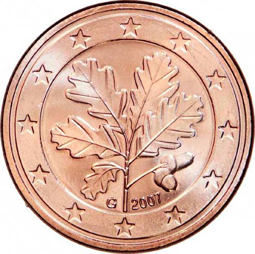 5 cent Obverse Image minted in GERMANY in 2007G (1st Series)  - The Coin Database
