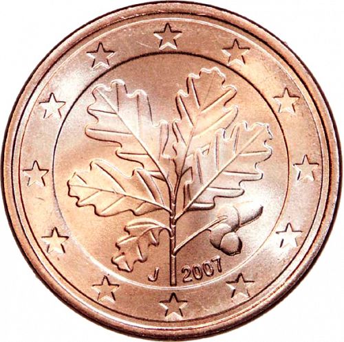 5 cent Obverse Image minted in GERMANY in 2007J (1st Series)  - The Coin Database
