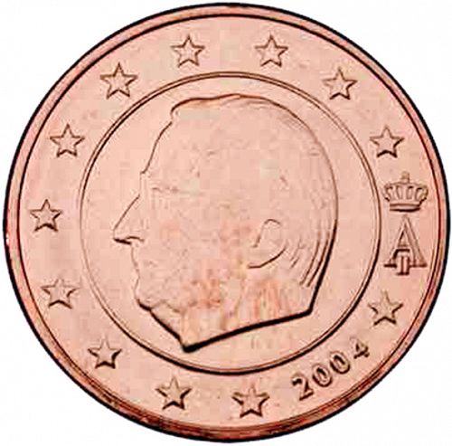 5 cent Obverse Image minted in BELGIUM in 2004 (ALBERT II)  - The Coin Database