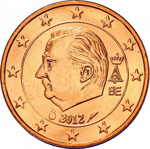 5 cent Obverse Image minted in BELGIUM in 2012 (ALBERT II - 3rd Series)  - The Coin Database