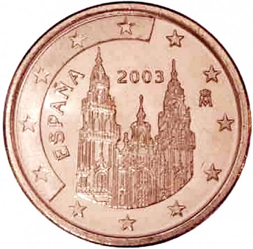 5 cent Obverse Image minted in SPAIN in 2003 (JUAN CARLOS I)  - The Coin Database