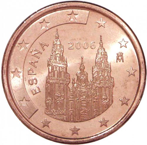 5 cent Obverse Image minted in SPAIN in 2006 (JUAN CARLOS I)  - The Coin Database