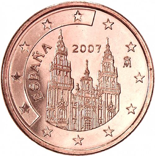 5 cent Obverse Image minted in SPAIN in 2007 (JUAN CARLOS I)  - The Coin Database