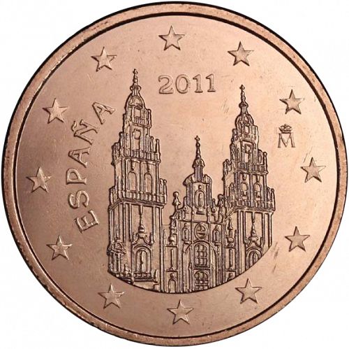 5 cent Obverse Image minted in SPAIN in 2011 (JUAN CARLOS I - 2nd Series)  - The Coin Database