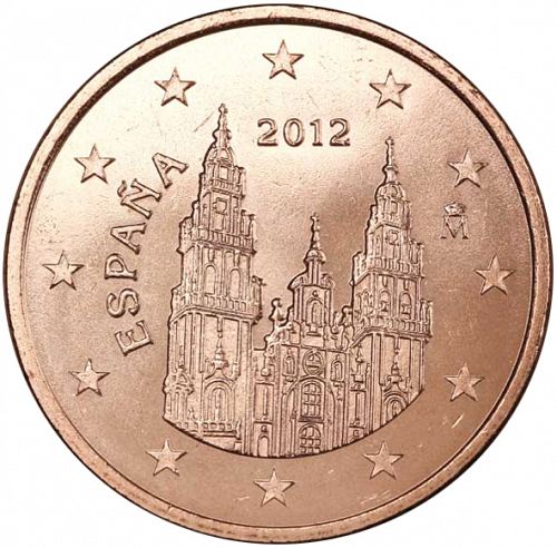 5 cent Obverse Image minted in SPAIN in 2012 (JUAN CARLOS I - 2nd Series)  - The Coin Database