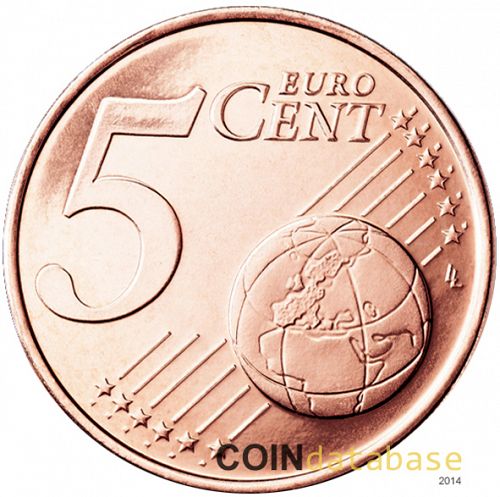5 cent Reverse Image minted in SPAIN in 1999 (JUAN CARLOS I)  - The Coin Database