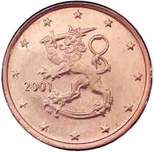 5 cent Obverse Image minted in FINLAND in 2001 (1st Series - M mark)  - The Coin Database