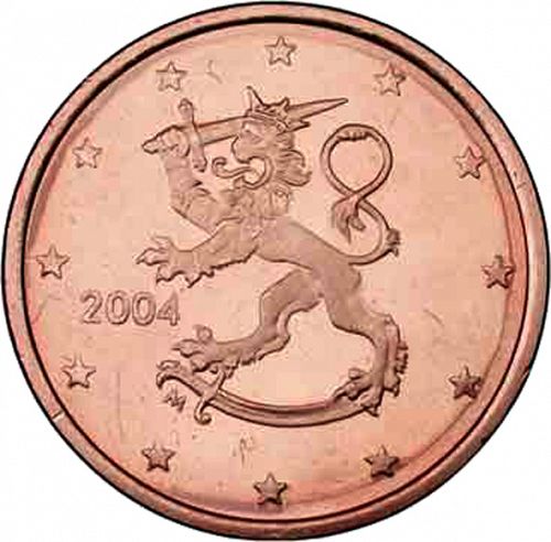 5 cent Obverse Image minted in FINLAND in 2004 (1st Series - M mark)  - The Coin Database