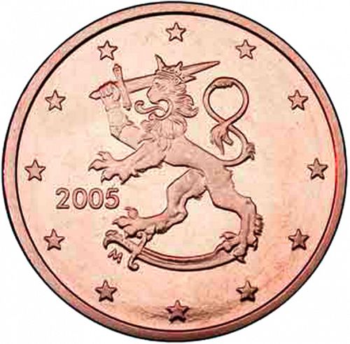 5 cent Obverse Image minted in FINLAND in 2005 (1st Series - M mark)  - The Coin Database