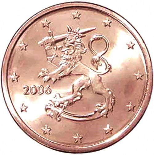 5 cent Obverse Image minted in FINLAND in 2006 (1st Series - M mark)  - The Coin Database
