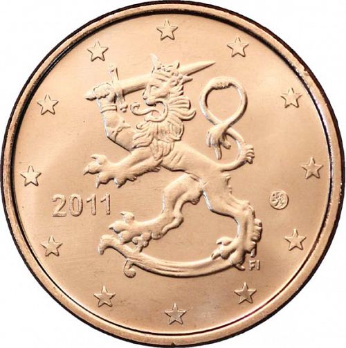 5 cent Obverse Image minted in FINLAND in 2011 (4th - New Mint Mark)  - The Coin Database