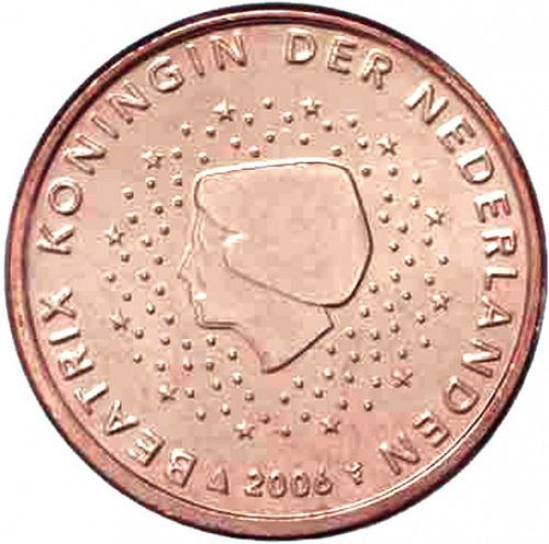 5 cent Obverse Image minted in NETHERLANDS in 2006 (BEATRIX)  - The Coin Database