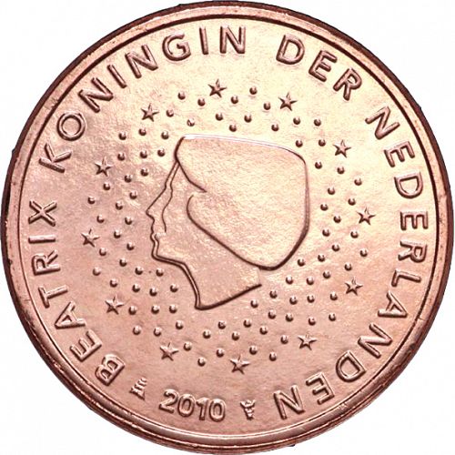 5 cent Obverse Image minted in NETHERLANDS in 2010 (BEATRIX)  - The Coin Database