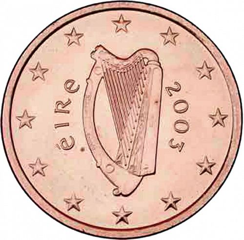 5 cent Obverse Image minted in IRELAND in 2003 (1st Series)  - The Coin Database