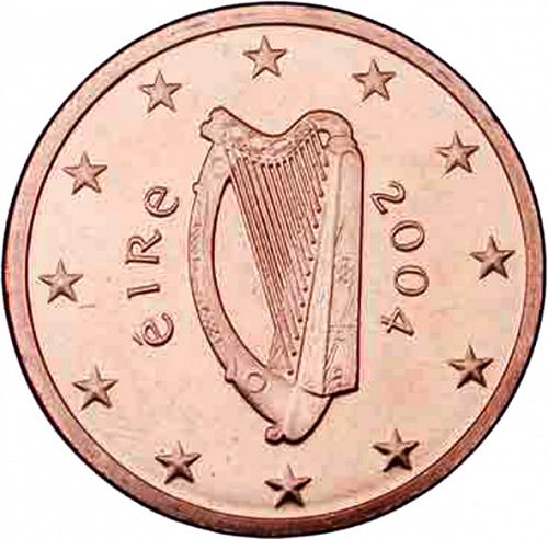 5 cent Obverse Image minted in IRELAND in 2004 (1st Series)  - The Coin Database
