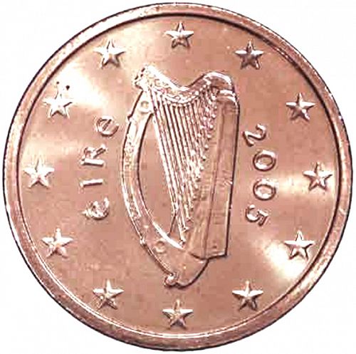 5 cent Obverse Image minted in IRELAND in 2005 (1st Series)  - The Coin Database