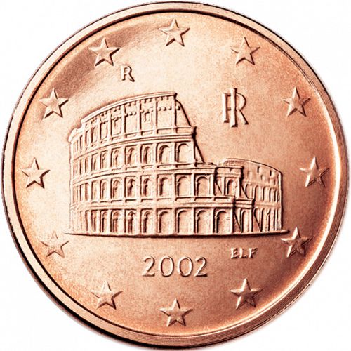5 cent Obverse Image minted in ITALY in 2002 (1st Series)  - The Coin Database