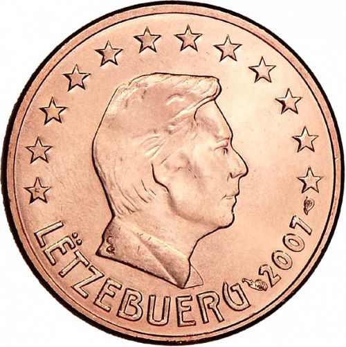 5 cent Obverse Image minted in LUXEMBOURG in 2007 (GRAND DUKE HENRI)  - The Coin Database