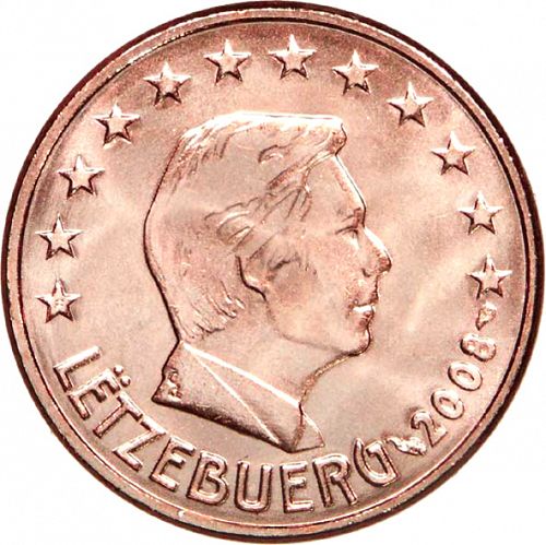 5 cent Obverse Image minted in LUXEMBOURG in 2008 (GRAND DUKE HENRI)  - The Coin Database