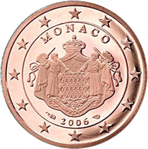 5 cent Obverse Image minted in MONACO in 2006 (ALBERT II)  - The Coin Database