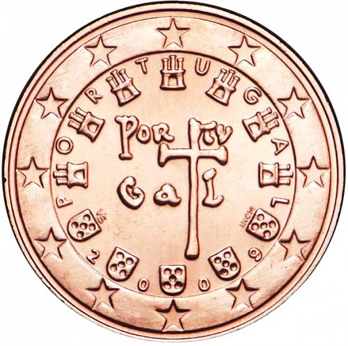 5 cent Obverse Image minted in PORTUGAL in 2009 (1st Series)  - The Coin Database