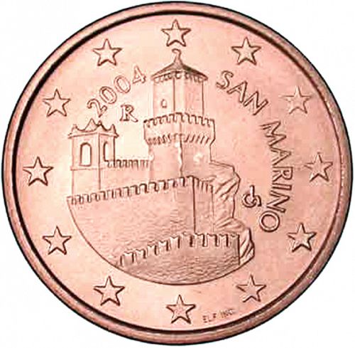 5 cent Obverse Image minted in SAN MARINO in 2004 (1st Series)  - The Coin Database