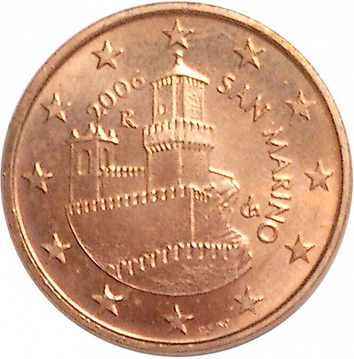 5 cent Obverse Image minted in SAN MARINO in 2006 (1st Series)  - The Coin Database