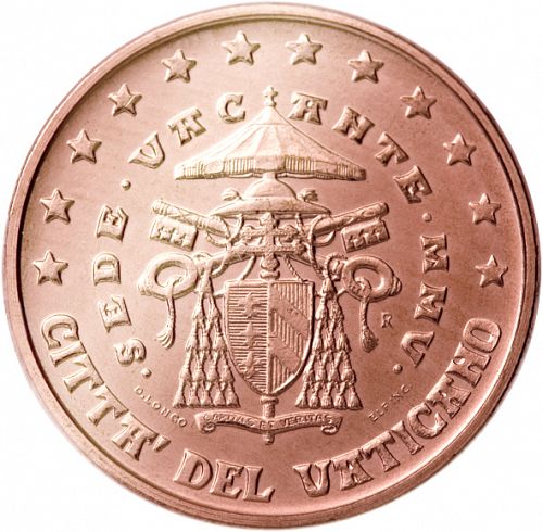 5 cent Obverse Image minted in VATICAN in 2005 (SEDE VACANTE)  - The Coin Database