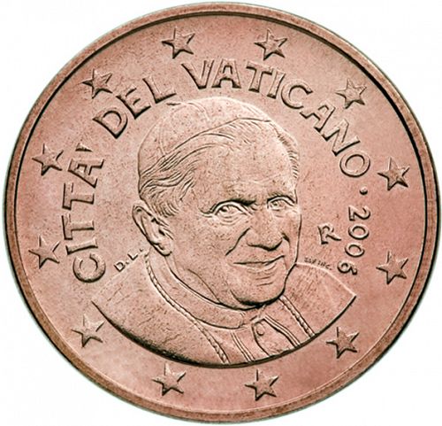 5 cent Obverse Image minted in VATICAN in 2006 (BENEDICT XVI)  - The Coin Database