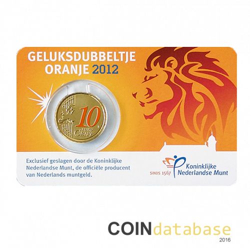 Set Obverse Image minted in NETHERLANDS in 2012 (10ct Coincard BU)  - The Coin Database