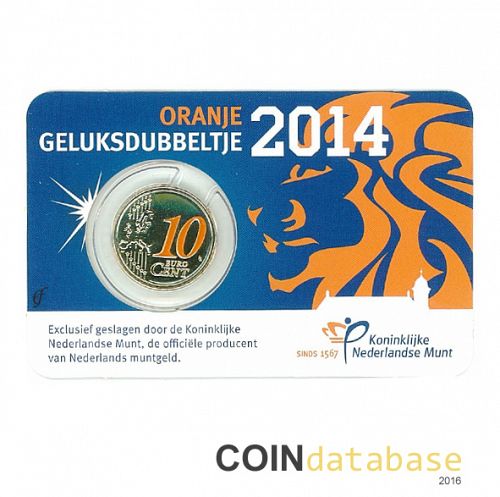 Set Obverse Image minted in NETHERLANDS in 2014 (10ct Coincard BU)  - The Coin Database