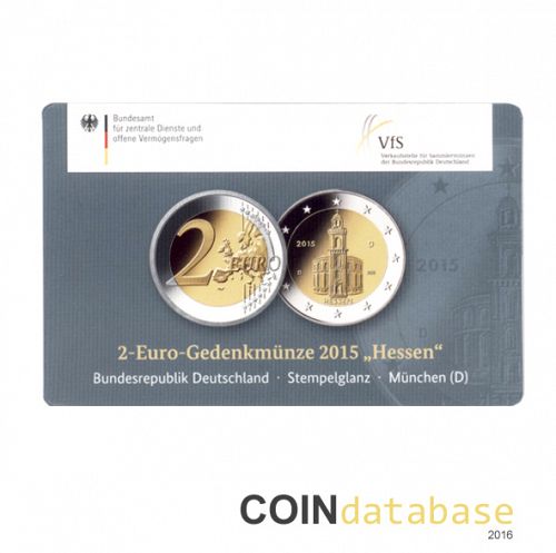 Set Obverse Image minted in GERMANY in 2015D (Numismata - 2€ Coincard BU)  - The Coin Database