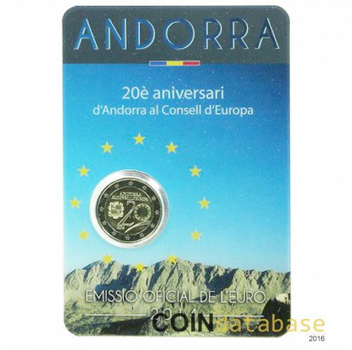 Set Obverse Image minted in ANDORRA in 2014 (2€ Coincard BU)  - The Coin Database
