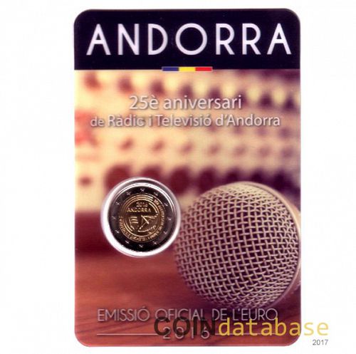 Set Obverse Image minted in ANDORRA in 2016 (2€ Coincard BU)  - The Coin Database