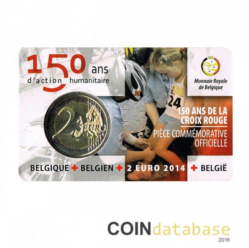 Set Obverse Image minted in BELGIUM in 2014 (2€ Coincard BU)  - The Coin Database