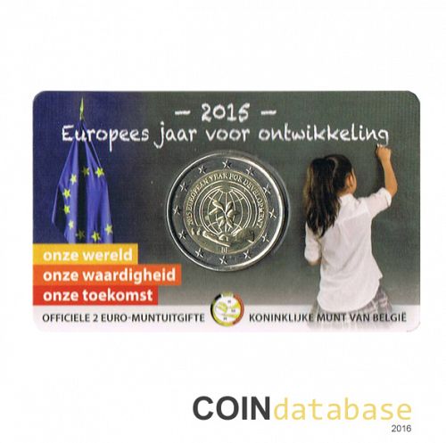 Set Obverse Image minted in BELGIUM in 2015 (2€ Coincard BU)  - The Coin Database