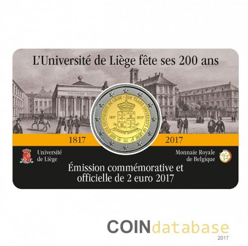 Set Obverse Image minted in BELGIUM in 2017 (2€ Coincard BU)  - The Coin Database