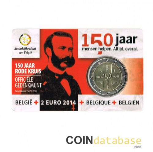 Set Reverse Image minted in BELGIUM in 2014 (2€ Coincard BU)  - The Coin Database