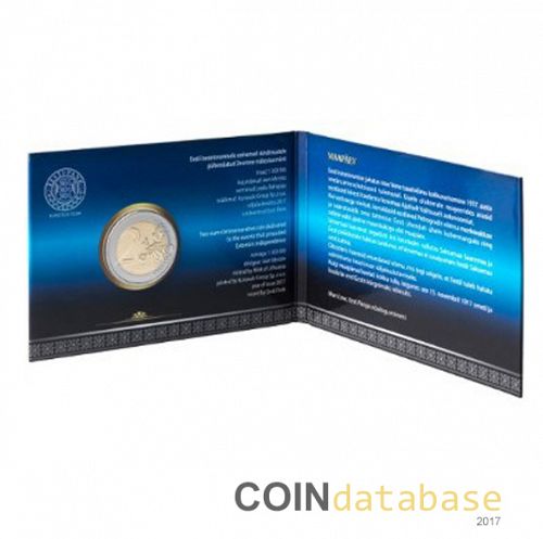 Set Reverse Image minted in ESTONIA in 2017 (2€ Coincard BU)  - The Coin Database