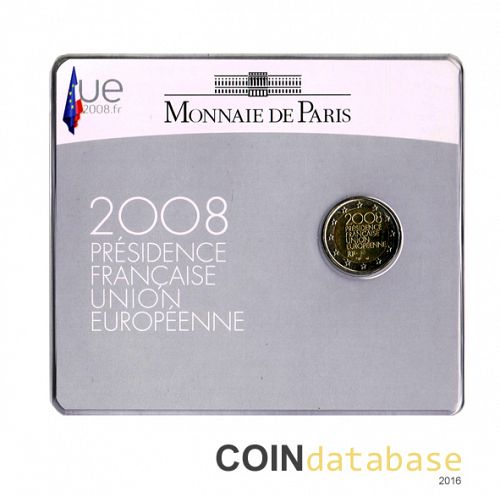 Set Obverse Image minted in FRANCE in 2008 (2€ Coincard BU)  - The Coin Database