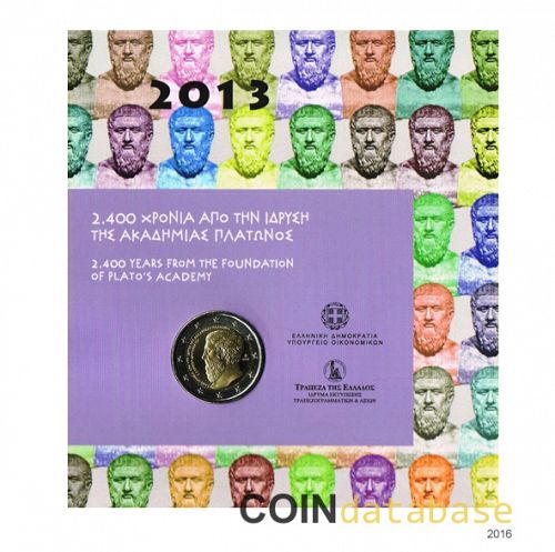 Set Obverse Image minted in GREECE in 2013 (2€ Coincard BU)  - The Coin Database