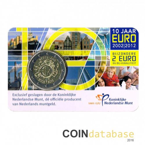 Set Obverse Image minted in NETHERLANDS in 2012 (2€ Coincard BU)  - The Coin Database