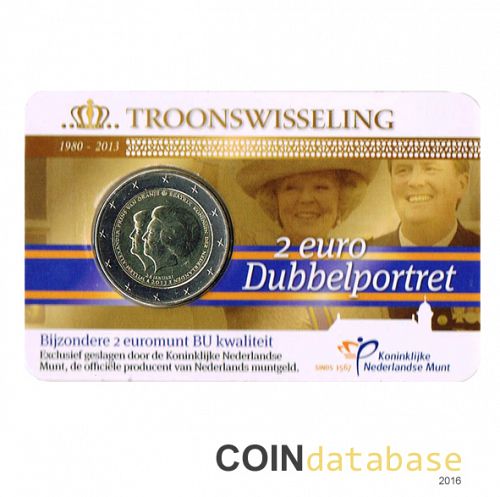 Set Obverse Image minted in NETHERLANDS in 2013 (2€ Coincard BU)  - The Coin Database