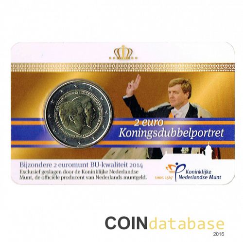 Set Obverse Image minted in NETHERLANDS in 2014 (2€ Coincard BU)  - The Coin Database