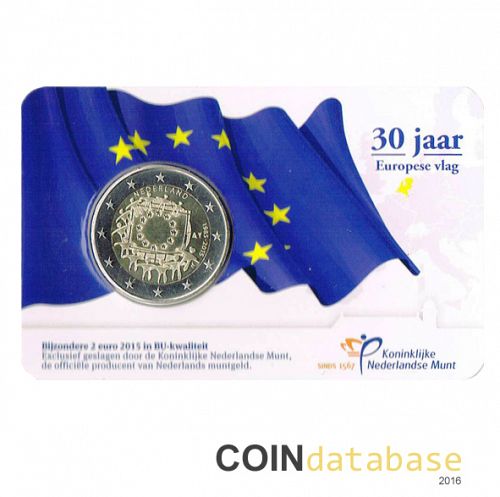 Set Obverse Image minted in NETHERLANDS in 2015 (2€ Coincard BU)  - The Coin Database