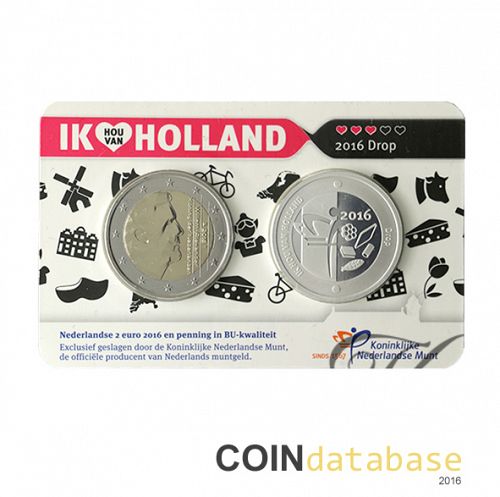 Set Obverse Image minted in NETHERLANDS in 2016 (2€ Coincard Holland Coin Fair BU + Silver Medal)  - The Coin Database