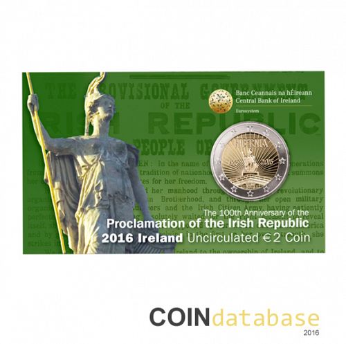 Set Obverse Image minted in IRELAND in 2016 (2€ Coincard BU)  - The Coin Database
